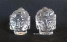 Crystal Quartz Buddha Head 